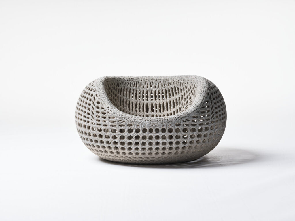 Chair No. One sculptural concrete chair by Mangrove